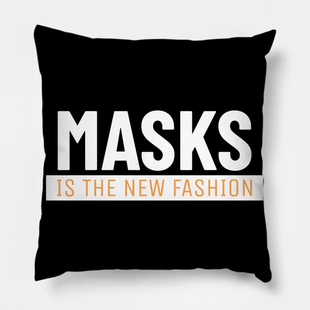 Masks the new fashion Pillow by hippyhappy