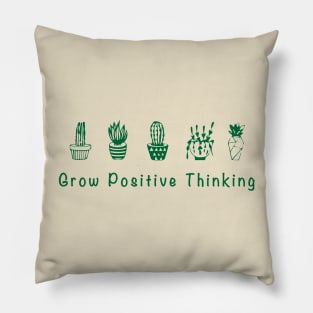 Grow Positive Thinking Pillow