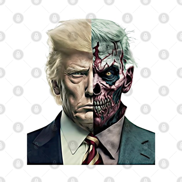 Two-Faced Politicians Presidential Election 2024 Donald Trump by Unboxed Mind of J.A.Y LLC 