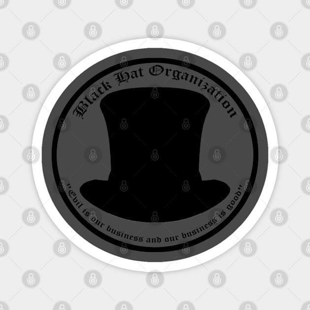 Black Hat Organization Magnet by MonkeyKing