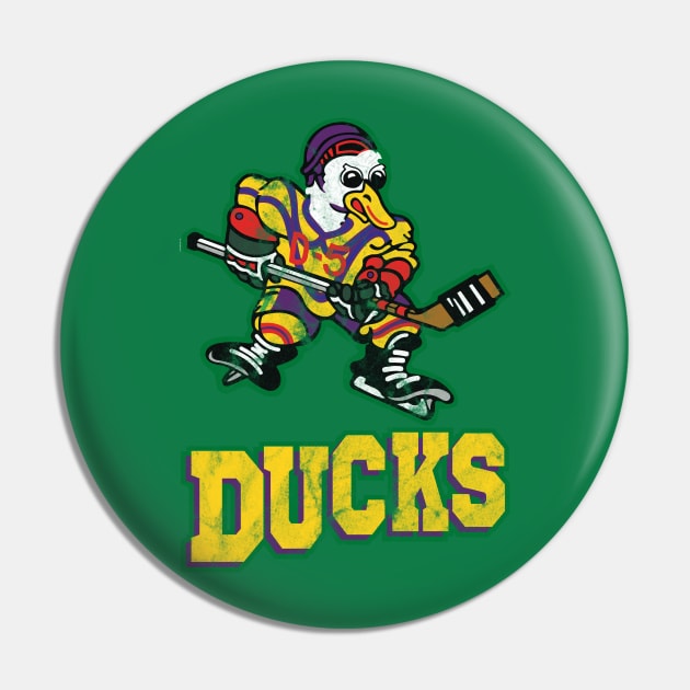 Classic Mighty Ducks Logo Pin by tvshirts