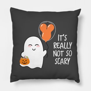 Not So Scary Ghost Halloween Pillow