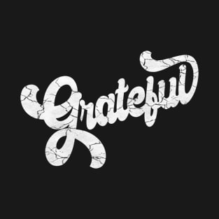 Retro Vintage Groovy Crack Textured Grateful T-Shirt