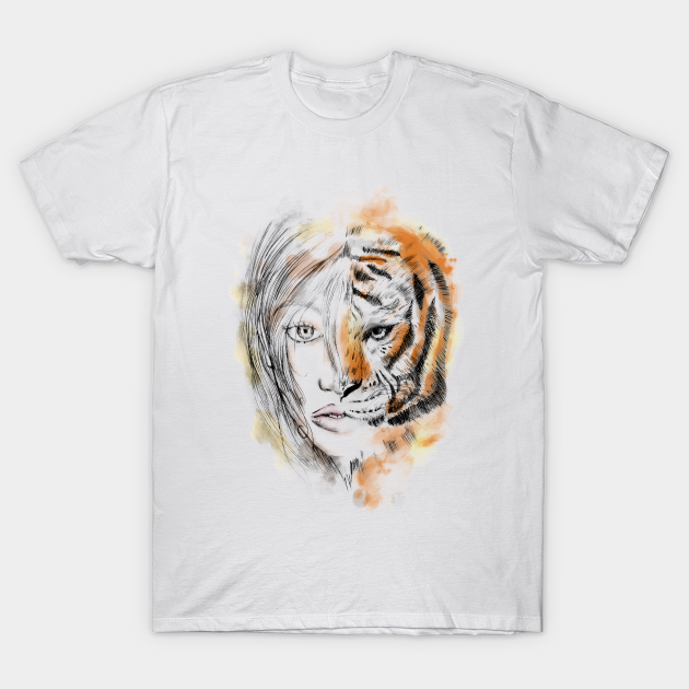 Lady Tiger - Tiger - T-Shirt | TeePublic Lady Tiger - Tiger - T-Shirt | TeePublic