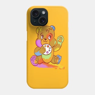 Painter Teddy Bear Phone Case