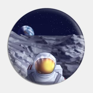 The First Woman on the Moon - from "Resonance" Comic Pin