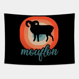 Mouflon motif animal aries love kids gift Tapestry