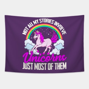 Unicorns Unicorn Funny Quotes Humor Sayings Gift Tapestry