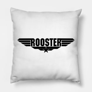 Top Gun Maverick Logo Parody Rooster Goose Iceman Pillow