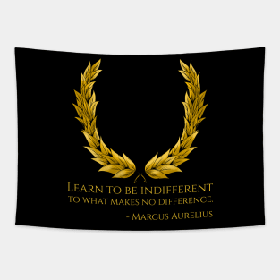 Classical Rome Stoic Philosophy Caesar Marcus Aurelius Quote Tapestry