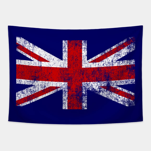 Vintage Union Jack Flag Tapestry by ArtedPool