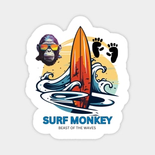 Surf Monkey Magnet