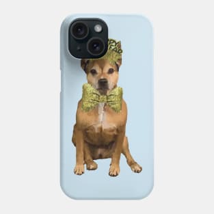 Happy New Year Pitbull - Black and Gold Phone Case