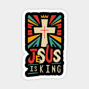 Jesus Is King - Christian Magnet