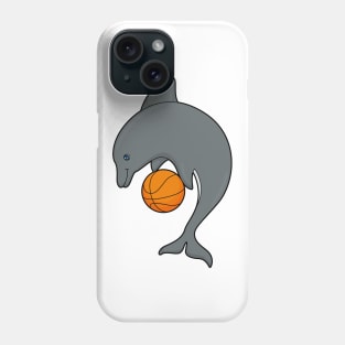 Dolphin as Basketball player with Basketball Phone Case