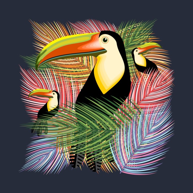 Toucans Hawaiian Summer Mood by BluedarkArt