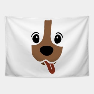 Dachshund Face Funny Dog Halloween Costume Tapestry