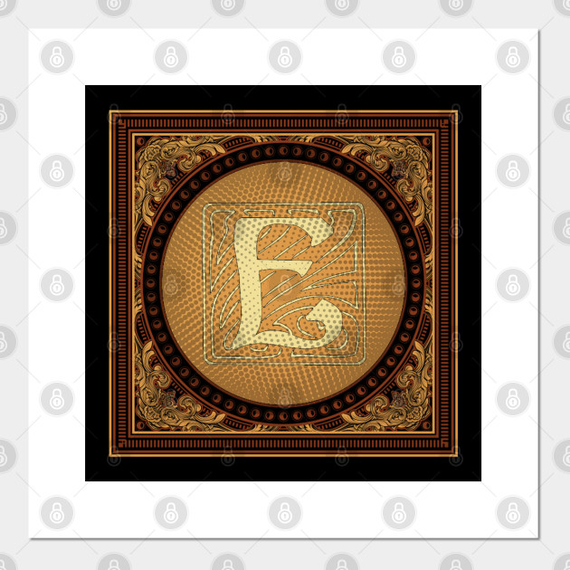 Letter E Monogram Letter E Posters And Art Prints Teepublic