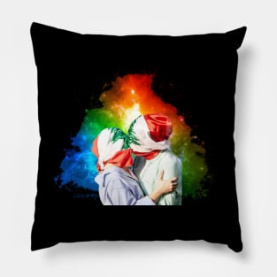Beirut pride rainbow Pillow