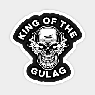 King of the Gulag Funny Video Games Smoking Skull Magnet