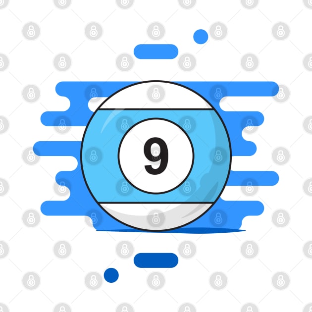 Blue Billiard Ball by acidmit