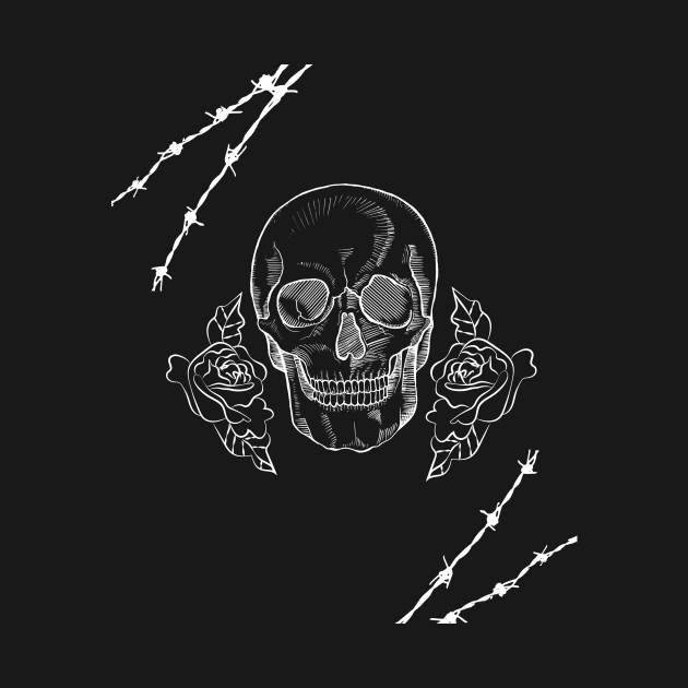 Skull and roses by simple.seven