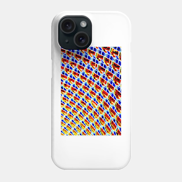 Neon Hex Pattern Royalty colours Phone Case by HIghlandkings