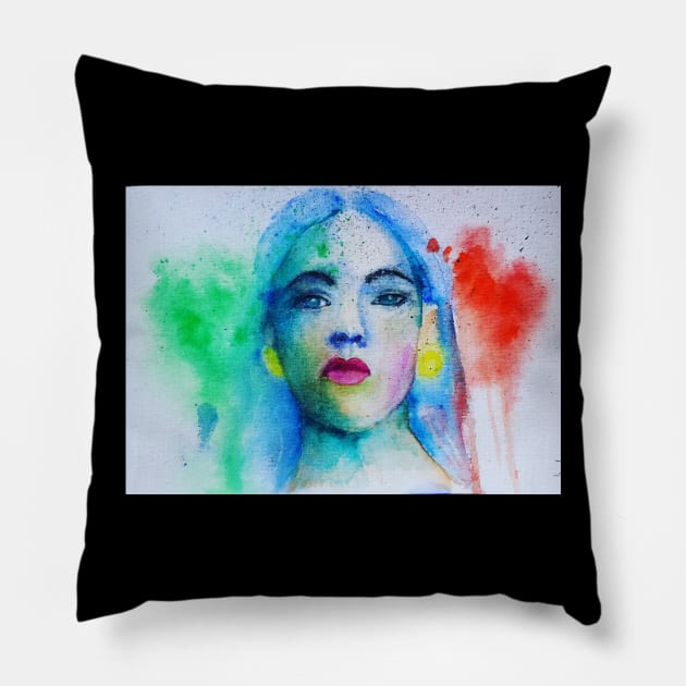 Color Pillow by teenamarie23art