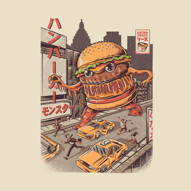 BurgerZilla - Japan - Phone Case