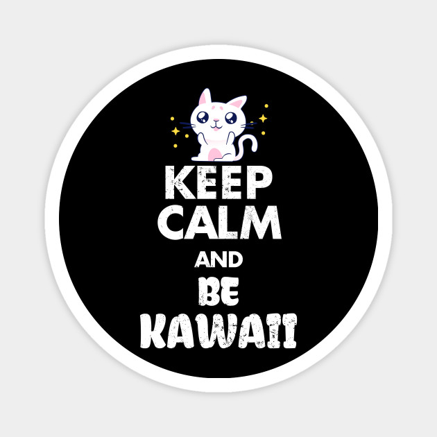 Kawaii Aesthetic Anime Cute Cat Gift Kawaii Cat Magnet Teepublic That is why we have kuro, a cat who wants to protect his owners. teepublic