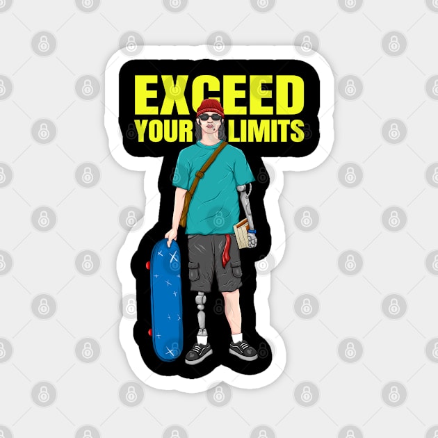 EXCEED YOUR LIMITS Magnet by penasavior