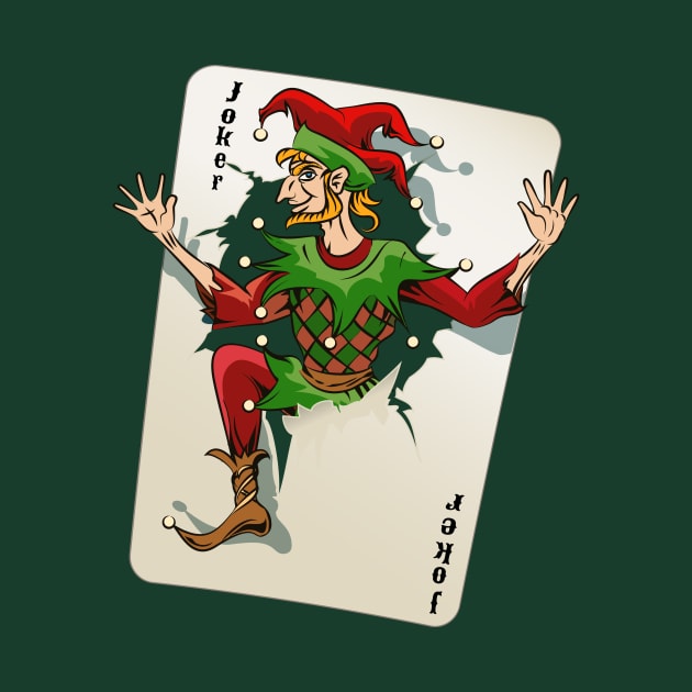 Joker Jumping out of the Playing Card Halloween by My_Store