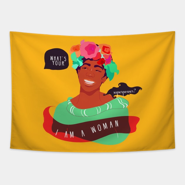 Powerful woman Tapestry by Inspire Change