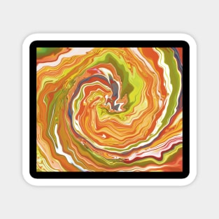 Candy Cyclone Acrylic Pour Magnet