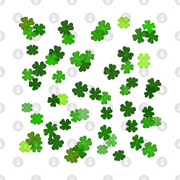 Shamrocks Falling - Pattern for Saint Patricks Day by ButterflyInTheAttic