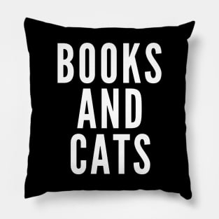 Books and Cats Pillow