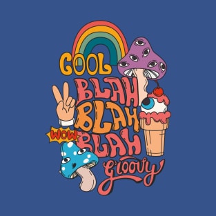 Blah Blah Blah Trippy Mushroom T-Shirt