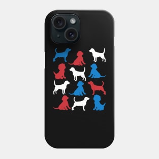 Patriotic Beagles Dog America Flag 4Th Of July Phone Case