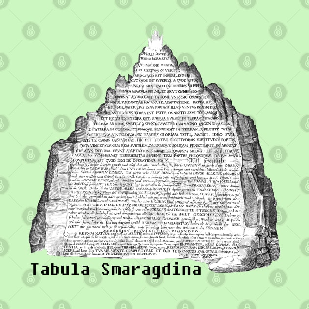 Emerald Tablet Tabula Smaragdina Hermetic Occult Alchemy by Witchy Ways