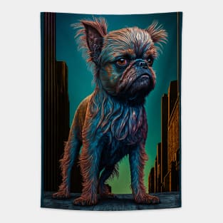 Brussels Griffon in the Big Apple 3 Tapestry