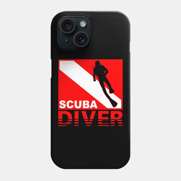 Scuba Diver ~ Phone Case by TaterSkinz