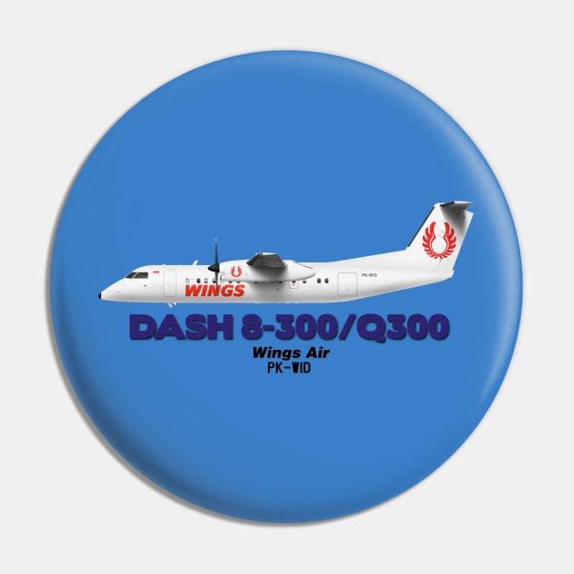 DeHavilland Canada Dash 8-300/Q300 - Wings Air Pin by TheArtofFlying