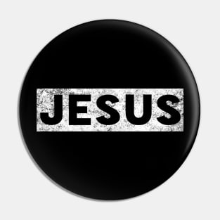 Jesus Name Funny Christian Pin