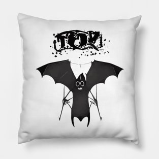 Weird Bat Halloween Creature Pillow