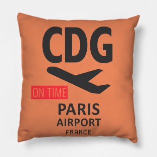 Paris modern cinnamon cream Pillow