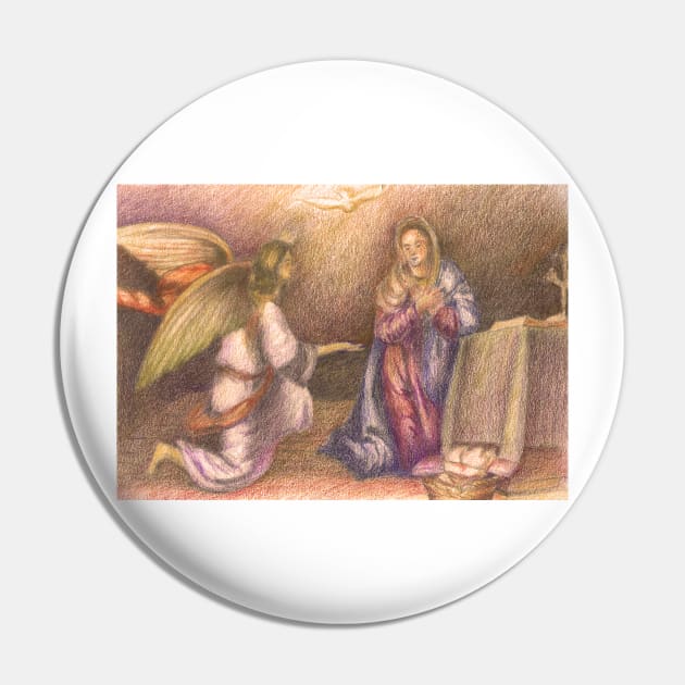 Mary and the Angel. Pin by terezadelpilar