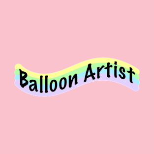 Balloon Artist: Wavy Design in Pastel Colors T-Shirt