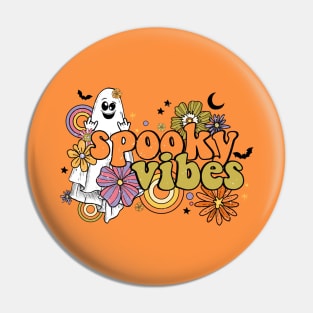 Retro Spooky Vibes Pin