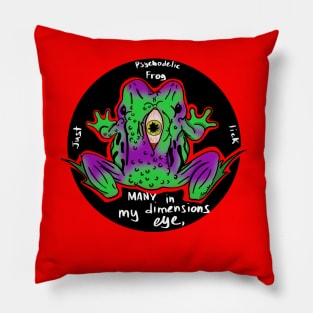 Psychedelic frog Pillow