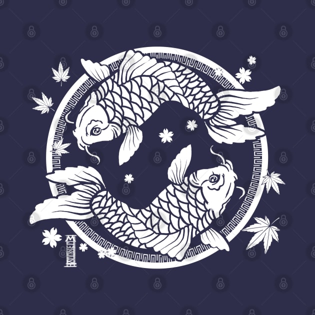 Traditional Japanese Koi Fish by Mewzeek_T